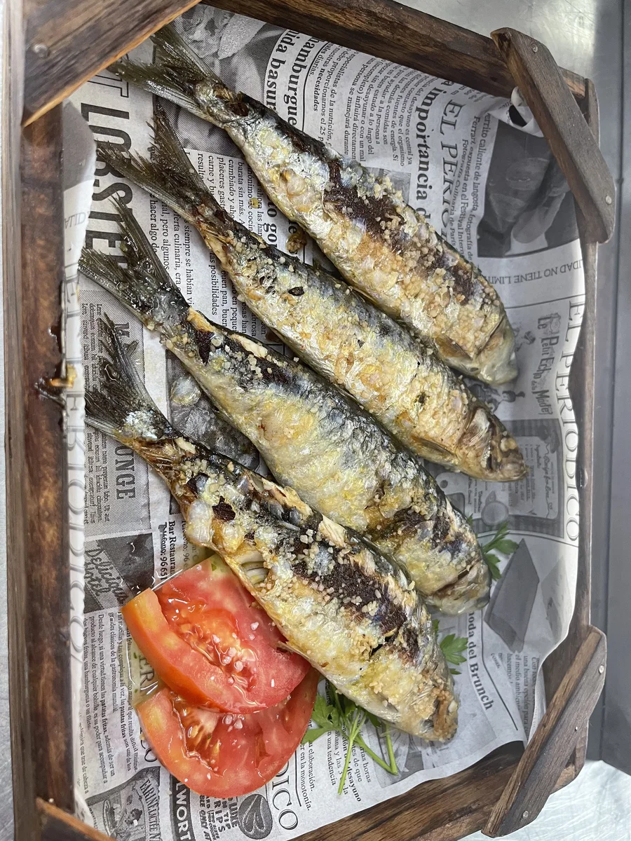 Sardinas en la brasa